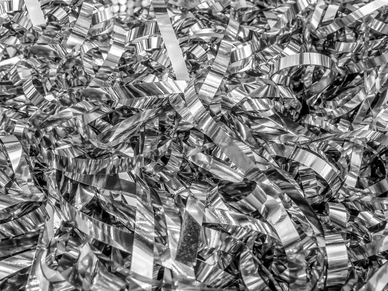 Clean aluminum stamping scrap from a production line
